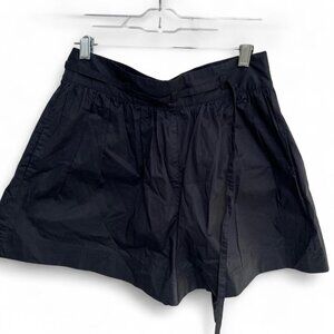 Black Ulla Johnson pleated mini shorts, size 4.